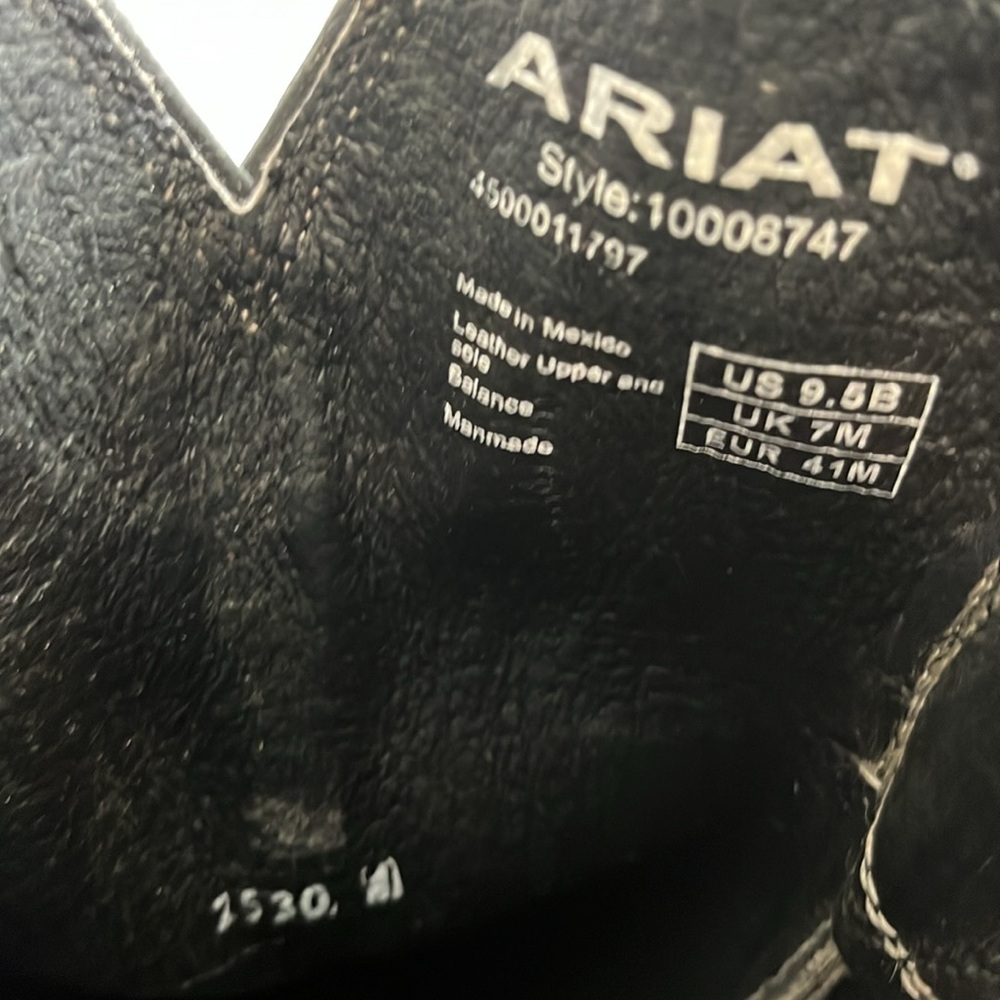 Ariat Women’s Black Western Boot Style 10008747 2530 Size 9.5 B - Picture 9 of 11